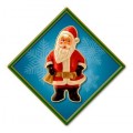 Vintage-Retro Santa Bell Metal-Tin Sign