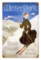 Vintage-Retro Ski Winter Park Metal-Tin Sign