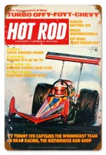 Vintage-Retro Hot Rod Magazine May 1975 Cover Metal-Tin Sign