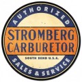 Vintage-Retro Stromberg Round Metal-Tin Sign