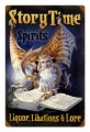 Vintage Metal Sign Story Time Spirits 12 x 18 Inches