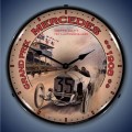 Vintage-Retro  Grand Prix Mercedes Lighted Wall Clock