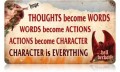 Vintage-Retro Character is Everything Metal-Tin Sign