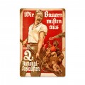 Vintage National Socialism Metal Sign 12 x 18 Inches Inches