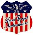 Vintage-Retro Never Forget Shield Metal-Tin Sign
