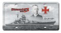 Vintage-Retro Bismarck 1941 License Plate