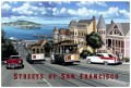 Retro San Francisco Streets Tin Sign 36 x 24 Inches