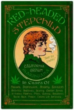 Vintage-Retro Red Headed Marijuana Tin-Metal Sign LARGE