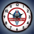 Vintage-Retro  Shelby Logo Lighted Wall Clock