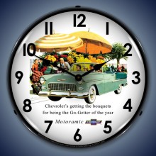 Vintage-Retro  1955 Bel Air Convertible Lighted Wall Clock
