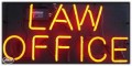 Neon Business Sign - Law Office
