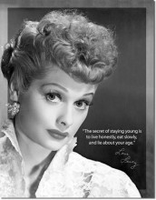 Retro Lucy -  Staying Young Tin Sign