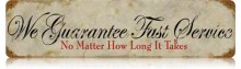 Vintage-Retro Fast Service Metal-Tin Sign