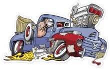 Retro Rat Truck Metal Sign