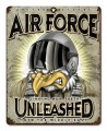 Vintage-Retro USAF Unleashed Metal-Tin Sign