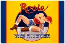 Vintage-Retro Rosie the Riveter Metal-Tin Sign LARGE
