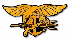 Vintage-Retro Navy Seal Trident Metal-Tin Sign