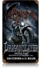 Vintage-Retro Dragon Slayer Metal-Tin Sign