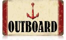 Vintage-Retro Outboard Metal-Tin Sign