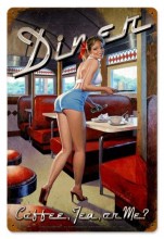 Vintage-Retro Diner Metal-Tin Sign HB002