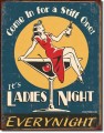 Vintage Ladies Night Metal Sign