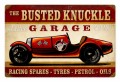 Vintage Race Car Metal Sign