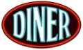 Vintage-Retro Diner Oval Metal-Tin Sign