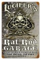 Vintage-Retro Lucifers Garage Metal-Tin Sign