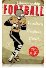 Vintage-Retro Football Metal-Tin Sign