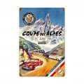 Retro Coupe Des Alpes Metal Sign 24 x 36 Inches Inches