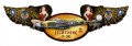 Vintage-Retro Lightning Winged Oval Metal-Tin Sign
