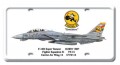 Vintage-Retro F-14D Super Tomcat License Plate