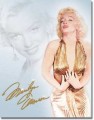 Retro Marilyn - Gold Dress Metal Sign