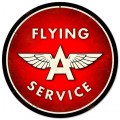 Vintage-Retro Flying A Round Metal-Tin Sign