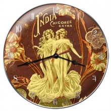 Vintage-Retro India Coffee Wall Clock