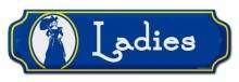 Vintage-Retro Ladies Door Push