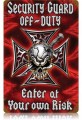 Vintage-Retro Security Off Duty Metal-Tin Sign