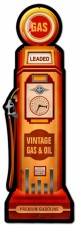 Vintage-Retro Gas Pump Metal-Tin Sign