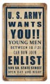 Vintage-Retro Army Wants You Metal-Tin Sign