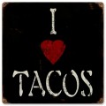 Vintage-Retro I Heart Tacos Metal-Tin Sign