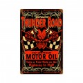 Retro Thunderroad Tin Sign 12 x 18 Inches