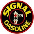Vintage-Retro Signal Gasoline Round Metal-Tin Sign