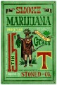 Retro Smoke Marijuana Tin Sign