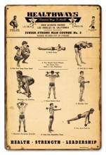 Vintage-Retro Healthways Metal-Tin Sign