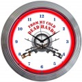Retro FROM MY COLD DEAD HANDS FIREARMS NEON CLOCK 15 x 15 Inches
