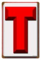 Vintage-Retro T Metal-Tin Sign