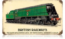 Vintage-Retro British Railways Metal-Tin Sign