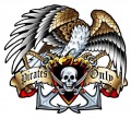 Vintage-Retro Eagle Pirate Custom Shape Metal-Tin Sign