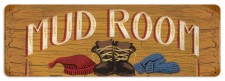 Vintage-Retro Mud Room Metal-Tin Sign