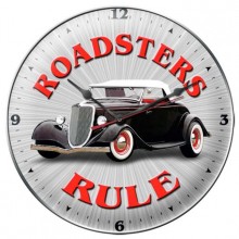 Vintage-Retro Roadsters Rule Wall Clock
